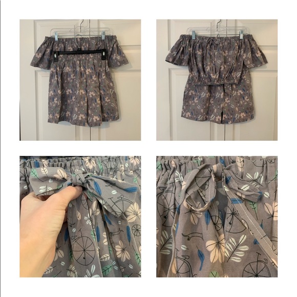 HANDMADE Matching Two-piece Set, Bike 🚲 fabric - Picture 2 of 2